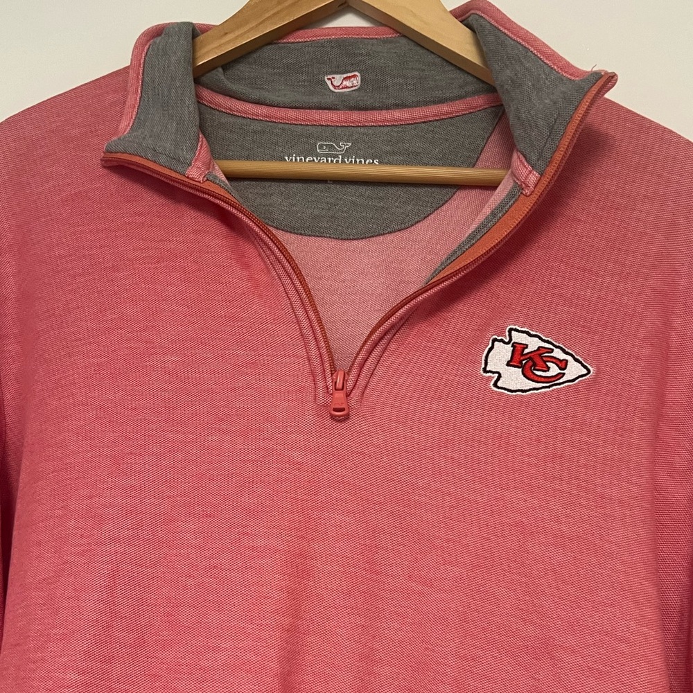 Vineyard Vines - Kansas City Chiefs quarter zip.